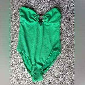 NWT Melissa Odabash Vibrant Green Barbuda Strapless One Piece Swimsuit
